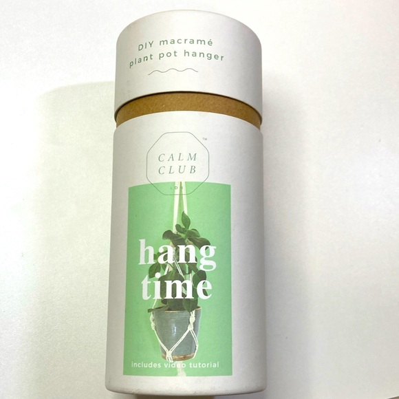 DIY Macrame Plant Pot Hanger🪴Calm Club hang time brand great for inside or out - Picture 1 of 3